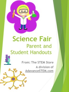 Preview of Science Fair Parent Handout and Student Handout