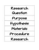 Science Fair Presentation Board Labels