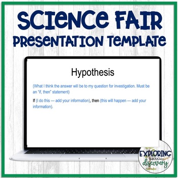 Preview of Science Fair Presentation template for students