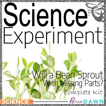 Preview of Science Fair Project -Science Experiment Will a Bean Sprout with Missing Parts?