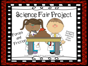 Preview of Science Fair Project - Forces Friction