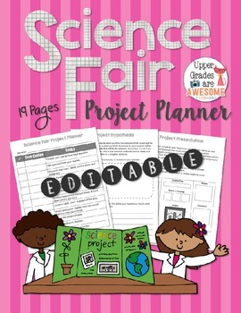 Preview of Science Fair Project Planner - EDITABLE