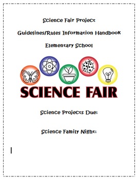 Preview of Science Fair Project Step-by-Step Teacher/Student/Parent Handbook