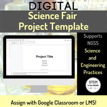 Preview of Science Fair Project Template - Digital