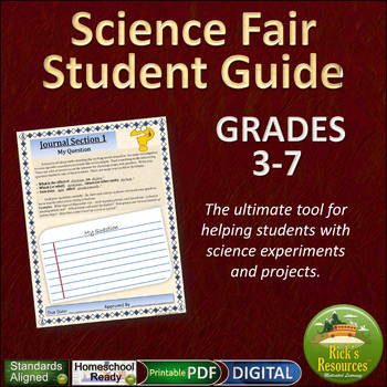 Preview of Science Fair Student Guide - Print and Digital Versions