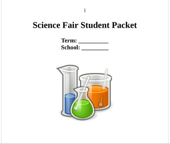 Preview of Science Fair Student Packet and Grading Sheet