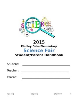 Preview of Science Fair Student Parent Mini-Guide