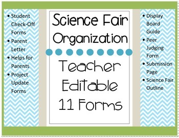 Preview of Science Fair Teacher Forms BUNDLE