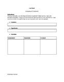 Science Fair assessment or Lab sheet