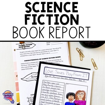Preview of Science Fiction Genre Book Report News Article Project & Rubric