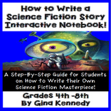 Science Fiction Writing Guide! Interactive Notebook, Step-by-Step Directions