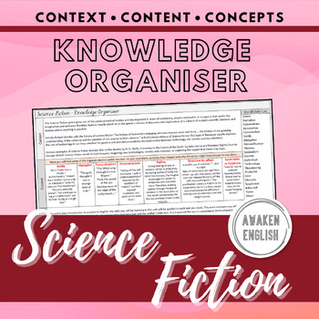 Preview of Science Fiction: Knowledge Organiser