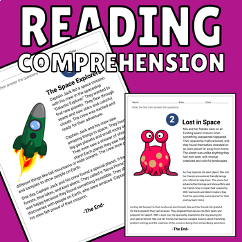 Science Fiction Reading Comprehension, Multiple Choice Questions, Grade 4