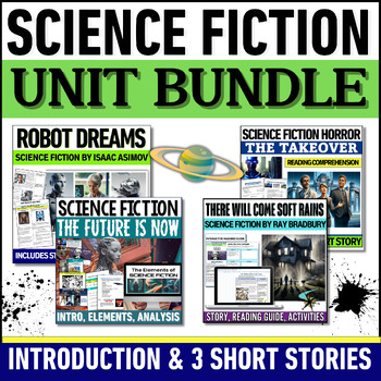 Preview of Science Fiction Unit - Sci -Fi Short Stories - Elements of Science Fiction Genre