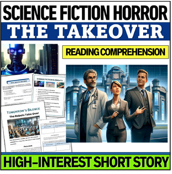 Preview of Science Fiction Horror Story Reading Comprehension Passage with Questions