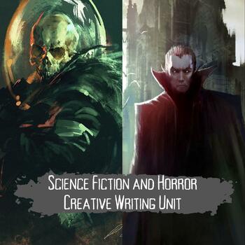 Preview of Science Fiction and Horror Creative Writing Units (Bundle)