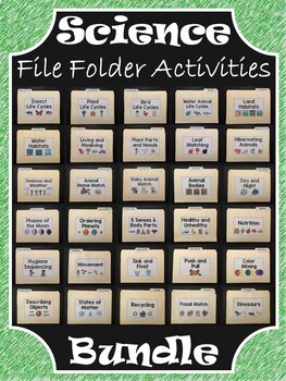 Preview of Science File Folder Activities ~ BUNDLE