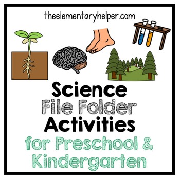 Preview of Science File Folder Activities for Preschool and Kindergarten