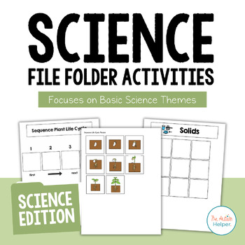 Preview of Science File Folder Activities {for special education}