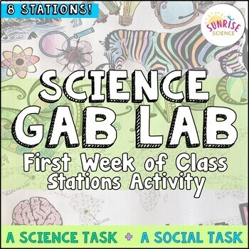 Science First Week Stations Activity : A Science Task and A Social Task