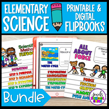 Preview of Science Flipbooks for Elementary with Google™ Slides Version BUNDLE