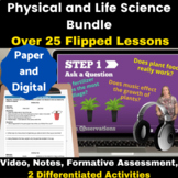 Science Flipped Classroom Lessons Bundle | videos notes ac