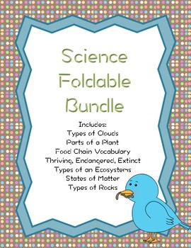 Preview of Science Foldable Bundle