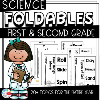 Preview of Science Foldable Flipbooks {24 Simple Foldables for ALL YEAR} (TEKS & CCSS)