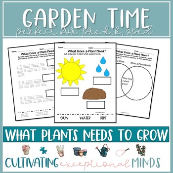 Preview of Adapted Science Units For Sped | What Plants Need to Grow | ESY | End of Year