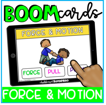 Preview of Science: Force and Motion BOOM CARDS {distance learning}