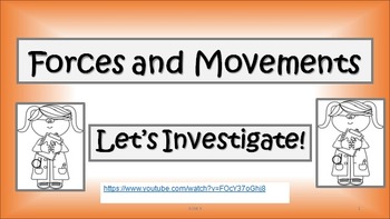 Preview of Forces and Movement for Young Scientists -Tutorial, Tasks and Activities