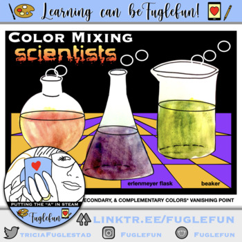 Preview of Science Forms and Color Mixing with Animation STEAM lesson