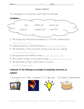 Preview of Science Fusion - 4th Grade - Unit 9 - Lesson 3 - What is Heat?