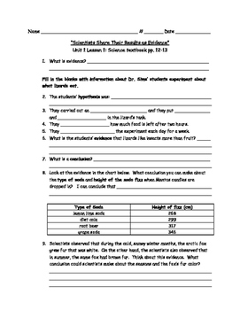 Science Fusion 4th grade Science Printables Unit 1 - FREE by Mighty Erudite