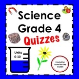 Science 4th grade Printables Units 6 - 10