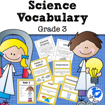 Preview of Science Fusion Vocabulary 3rd Grade