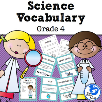 Preview of Science Fusion Vocabulary 4th Grade