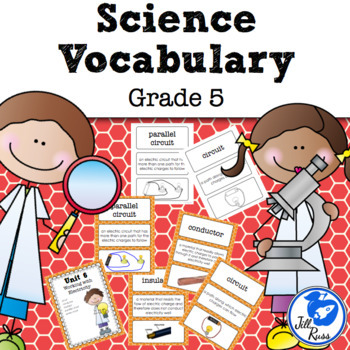 Preview of Science Fusion Vocabulary 5th Grade