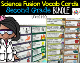 Science Fusion Vocabulary Cards Second Grade BUNDLE