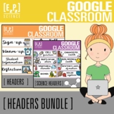 Science Google Classroom Headers and Google Form Headers Bundle