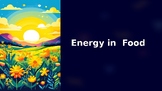 Science Grade 5 : Energy in Food: PowerPoint: Editable