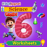 Science: Grade 6: Worksheets: Flashcards: All Topics: Bundle