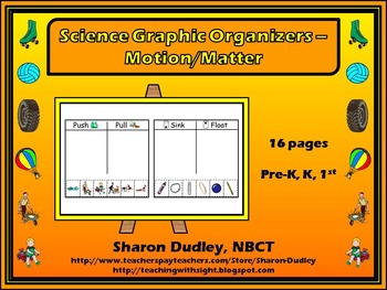 Preview of Science Graphic Organizers - Motion/Matter