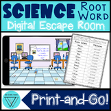 Science Greek and Latin Root Words Activity: No-Prep Digit