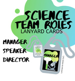 Science Group Role Lanyard Cards