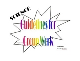 Science Guidelines for Group Work Printables