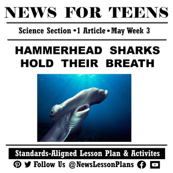 Preview of Science_Hammerhead Shark Holds Breath_Current Event News Article Reading_2023