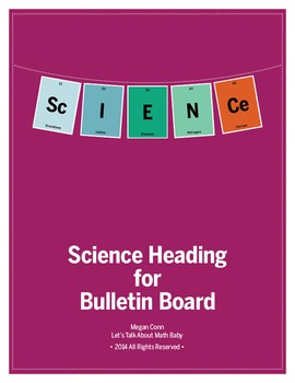 Preview of Science Heading in Periodic Table Elements