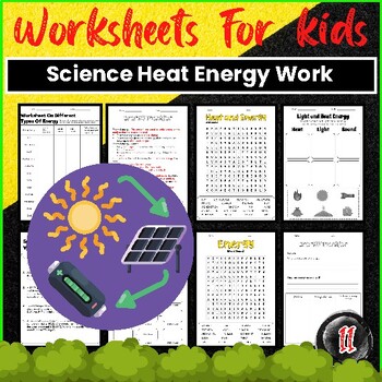 Preview of Science Heat Energy Worksheets with Answer