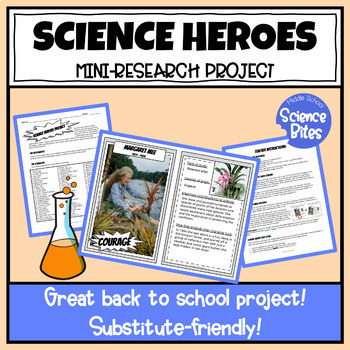 Preview of Science Heroes - Famous Scientists Research Project - Printable and Digital